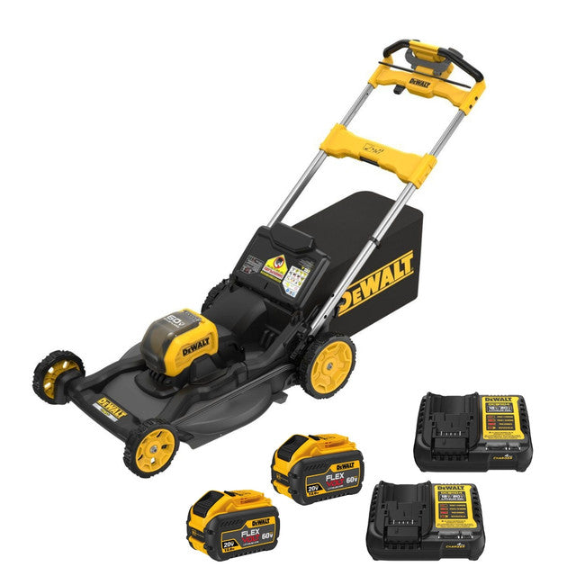 DEWALT DCMWSP650Y2-CA, FLEXVOLT™ 60V MAX*  21in Cordless RWD Self Propelled Mower 12Ah Kit (12.0 Ah X 2)