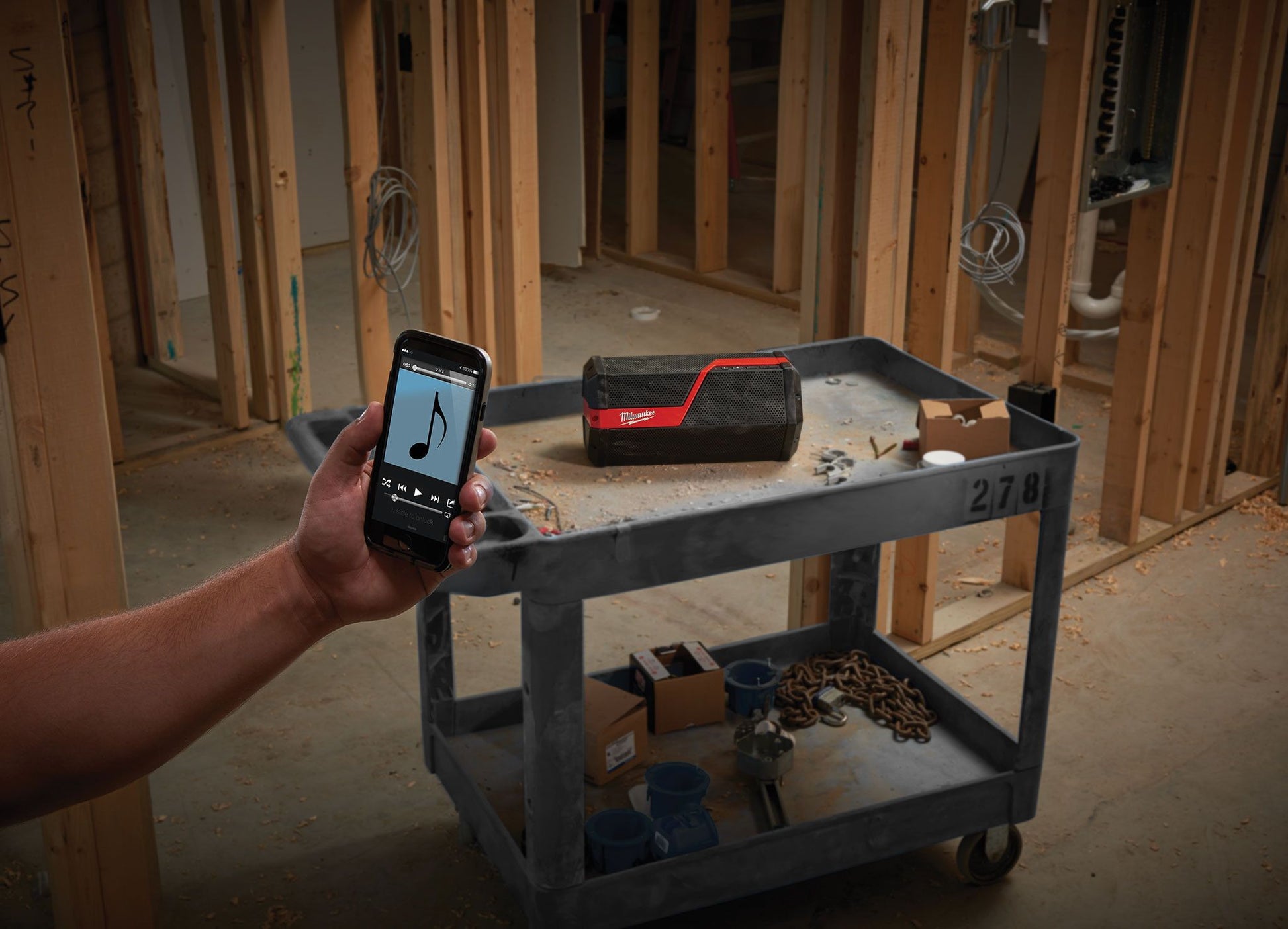 Milwaukee 2891-20, M18/M12 Wireless Jobsite Speaker (Tool Only)