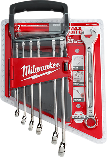 Milwaukee 48-22-9507 7pc Combination Wrench Set - Metric