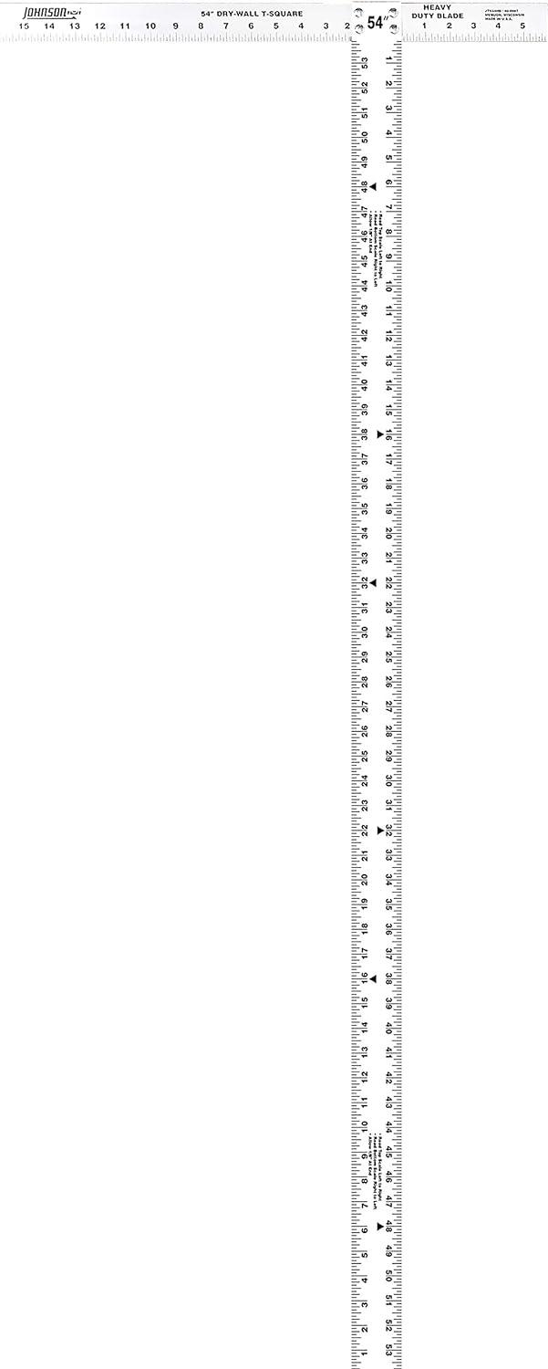 Johnson JTS54HD, 54" Heavy Duty Professional Aluminum Drywall T-Square