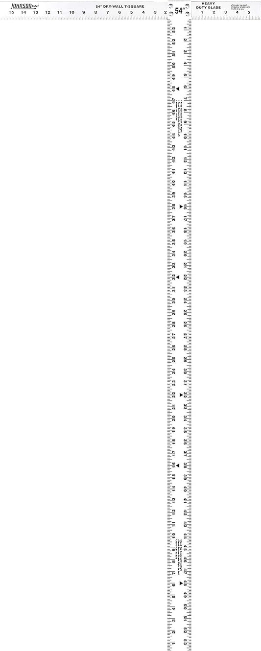 Johnson JTS54HD, 54" Heavy Duty Professional Aluminum Drywall T-Square