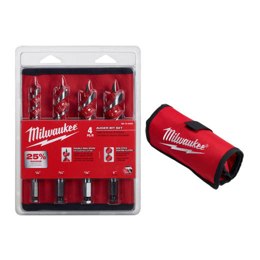 Milwaukee 48-13-4000, 4 PC AUGER SET