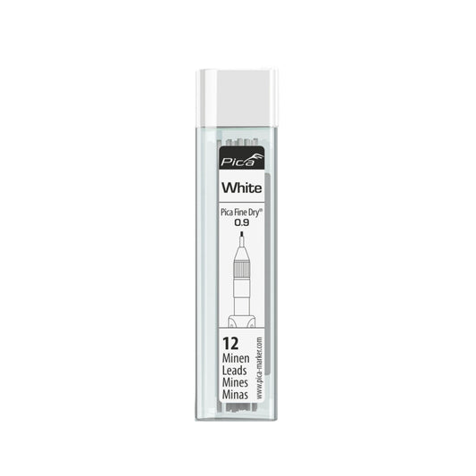 Pica 7032/SB, Pica Fine Dry Refill Set White 12 Leads
