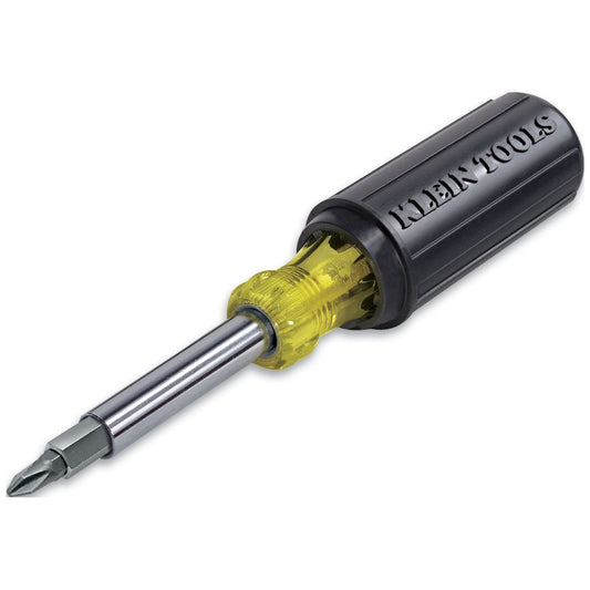 Klein Tools 32500, Multi-Bit Screwdriver / Nut Driver, 11-in-1, Ph, Sl, Sq, Torx Bits