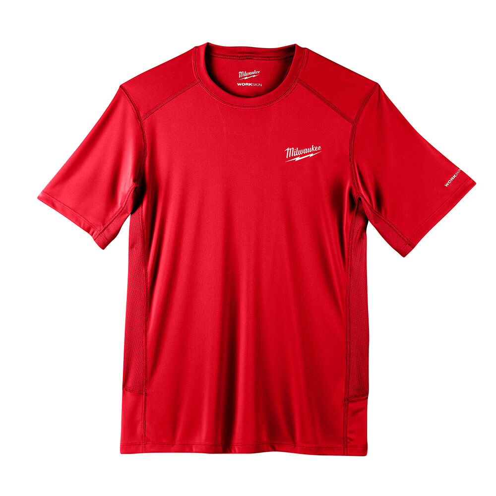 Milwaukee 414R-S, WORKSKIN LIGHT SS SHIRT - RED S