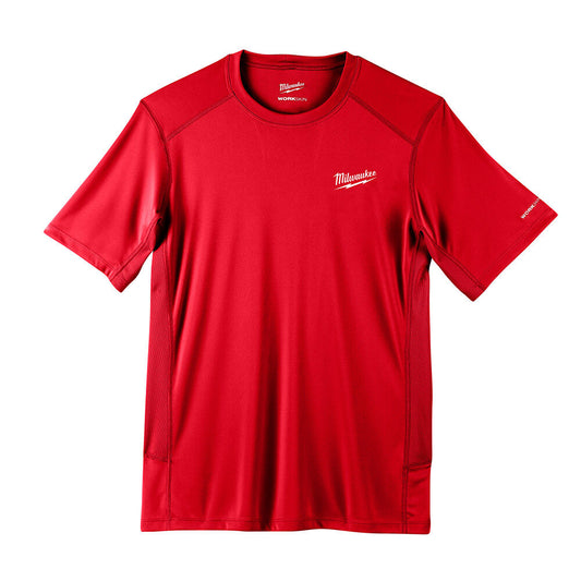 Milwaukee 414R-S, WORKSKIN LIGHT SS SHIRT - RED S