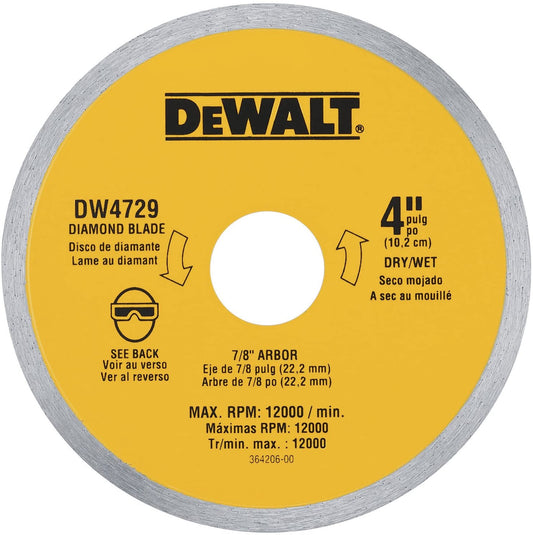 DEWALT DW4729, 4'' Tile Blade