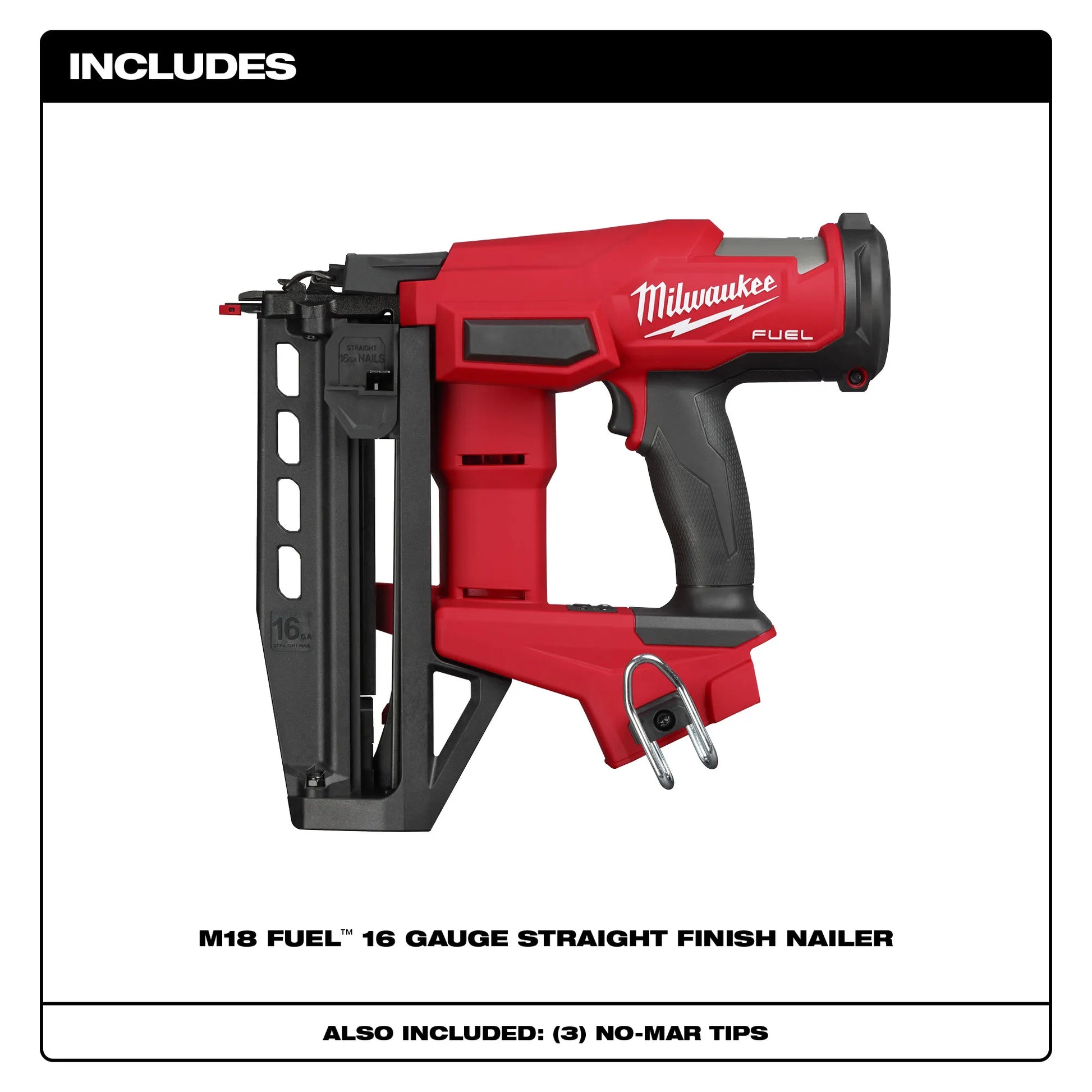 Milwaukee 3020-20, M18 FUEL™ 16 Gauge Straight Finish Nailer