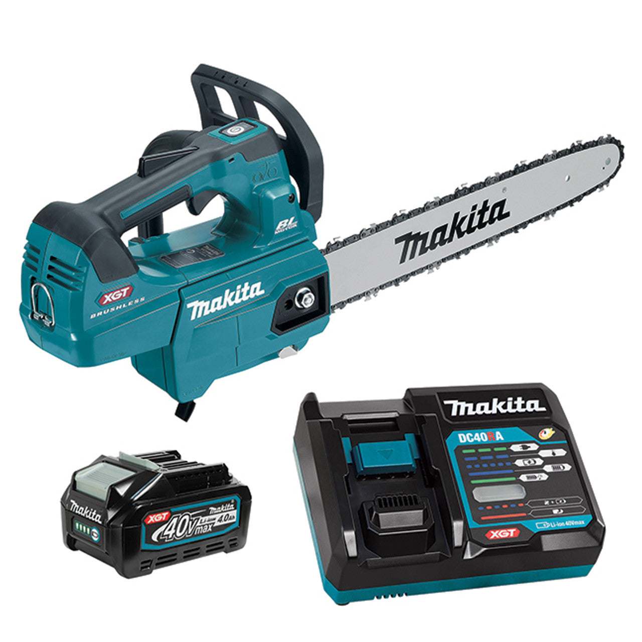 Makita UC005GM101, 40V XGT 16" Top Handle Chainsaw Kit (4.0 Ah)