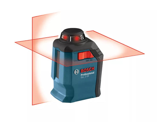 BOSCH GLL 2-20, Self-Leveling 360° Horizontal Cross-Line Laser