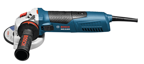 BOSCH GWS13-50VS, 5" Variable Speed Angle Grinder - 13 Amp w/ Lock-on Slide Switch