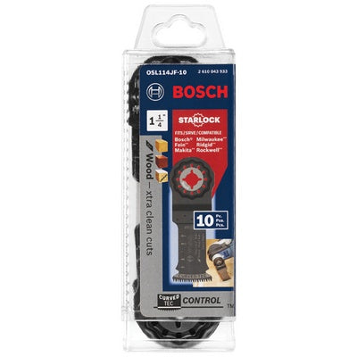 BOSCH OSL114JF-10, 1-1/4" Starlock® Oscillating Multi-Tool Bi-Metal Xtra-Clean Plunge Cut Blades