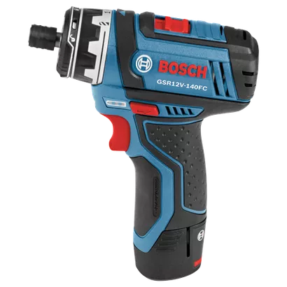 BOSCH GSR12V-140FCB22, 12V Max FlexiClick 5-in-1 Drill Driver Kit w/ (2) 2.0 Ah Batteries