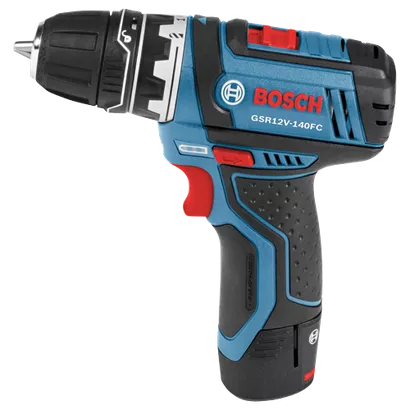 BOSCH GSR12V-140FCB22, 12V Max FlexiClick 5-in-1 Drill Driver Kit w/ (2) 2.0 Ah Batteries