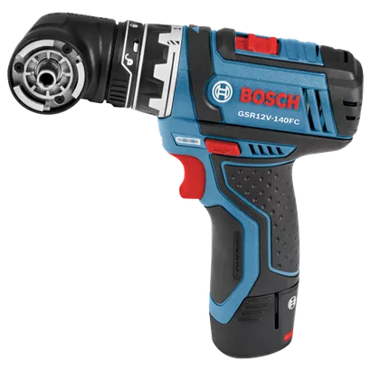 BOSCH GSR12V-140FCB22, 12V Max FlexiClick 5-in-1 Drill Driver Kit w/ (2) 2.0 Ah Batteries