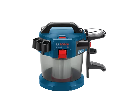 BOSCH GAS18V-3N, 18V 2.6-Gallon Wet/Dry Vacuum Cleaner with HEPA Filter (Bare Tool)