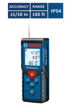BOSCH GLM165-40, BLAZE™ Pro 165 Ft. Laser Measure