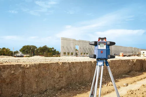 BOSCH GRL4000-80CHK, 18V REVOLVE4000 Connected Self-Leveling Horizontal Rotary Laser Kit with (1) CORE18V® 4 Ah Advanced Power Battery