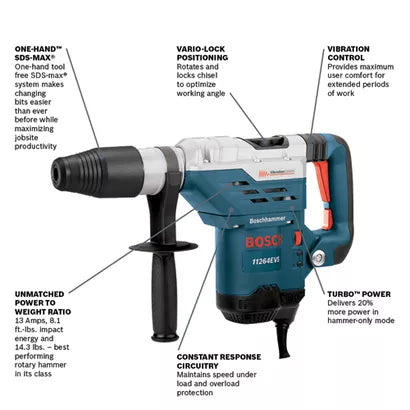 BOSCH 11264EVS, 1-5/8" SDS-max® Combination Hammer