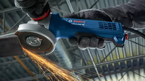 BOSCH GWS10-450P, 4-1/2” Angle Grinder - 10 Amp w/ Lock-on Paddle Switch
