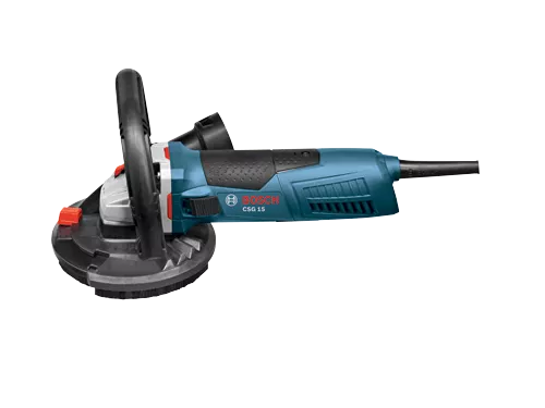 BOSCH CSG15, 5” Concrete Surfacing Grinder - 12.5 Amp w/ Dust Collection Shroud