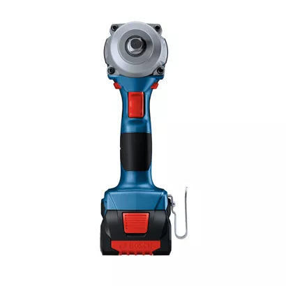 BOSCH GDS18V-330CB25, 18V Brushless 1/2" Impact Wrench Friction Ring w/ (2) 4.0 Ah CORE Compact Battery