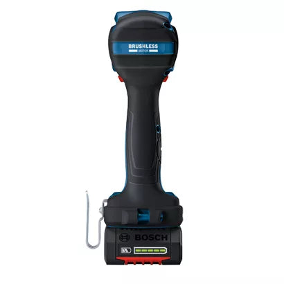BOSCH GDS18V-330CB25, 18V Brushless 1/2" Impact Wrench Friction Ring w/ (2) 4.0 Ah CORE Compact Battery