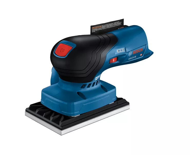 BOSCH GSS12V-40N, 12V Brushless 1/4-Sheet Orbital Finishing Sander (Bare Tool)