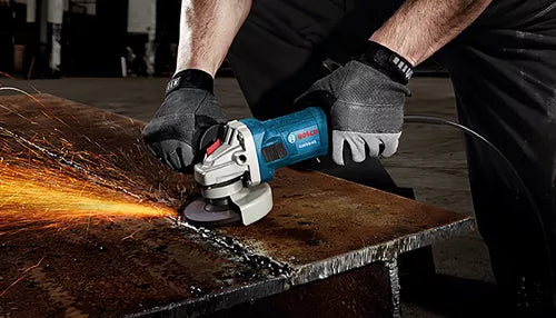 BOSCH GWS9-45, 4-1/2” Angle Grinder - 8.5 Amp w/ Lock-on Slide Switch