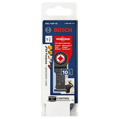 BOSCH OSL114F-10, 1-1/4in. Starlock Bi-Metal Plunge Cut Blade - 10pk