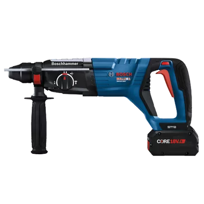 BOSCH GBH18V-28DCK24, 18V 1-1/8" SDS-plus Rotary Hammer w/ (2) 8.0 Ah CORE Performance Batteries