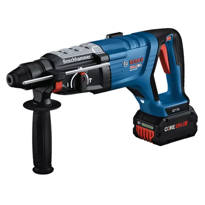 BOSCH GBH18V-28DCK24, 18V 1-1/8" SDS-plus Rotary Hammer w/ (2) 8.0 Ah CORE Performance Batteries