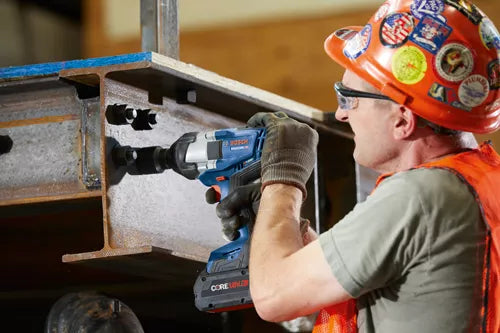 BOSCH GDS18V-740CB14, 18V PROFACTOR Brushless Connected-Ready 1/2 In. Impact Wrench with Friction Ring Kit w/ (1) 8.0 Ah CORE Performance Battery