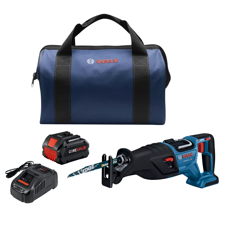 BOSCH GSA18V-110B14, 18V PROFACTOR Brushless Reciprocating Saw w/ (1) 8.0 Ah CORE Performance Battery