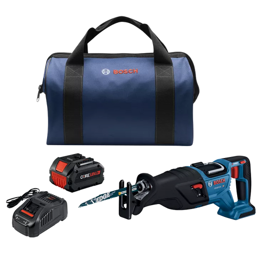 BOSCH GSA18V-110B14, 18V PROFACTOR Brushless Reciprocating Saw w/ (1) 8.0 Ah CORE Performance Battery