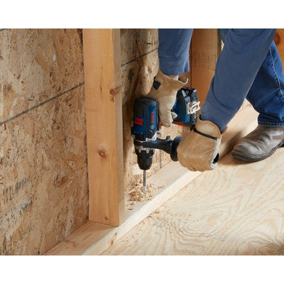 BOSCH GXL18V-227B25, 18V 2-Tool Combo Kit with Connected-Ready Two-In-One 1/4 In. Bit/Socket Impact Driver/Wrench, 1/2 In. Hammer Drill/Driver and (2) CORE18V® 4 Ah Advanced Power Batteries