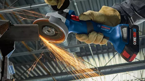 BOSCH GWS18V-8B15, 18V Brushless 4-1/2" Angle Grinder w/ (1) 4.0 Ah CORE Compact Battery