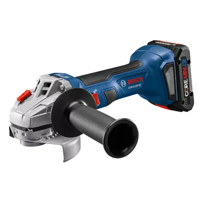 BOSCH GWS18V-8B15, 18V Brushless 4-1/2" Angle Grinder w/ (1) 4.0 Ah CORE Compact Battery