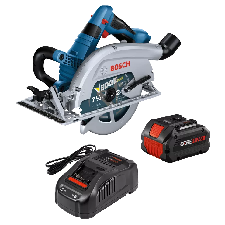 BOSCH GKS18V-26LB14, 18V PROFACTOR 7-1/4 In. Blade Left Circular Saw w/ (1) 8.0 Ah CORE Performance Battery