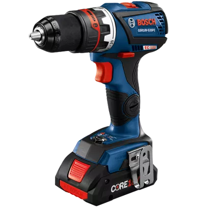 BOSCH GSR18V-535FCB15, 18V Brushless FlexiClick 5-in-1 Drill Driver Kit w/ (1) 4.0 Ah CORE Compact Battery