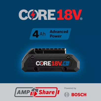 BOSCH GBA18V40, 18V CORE18V® Lithium-Ion 4 Ah Advanced Power Battery