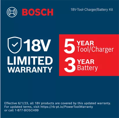 BOSCH GBH18V-28DCK24, 18V 1-1/8" SDS-plus Rotary Hammer w/ (2) 8.0 Ah CORE Performance Batteries