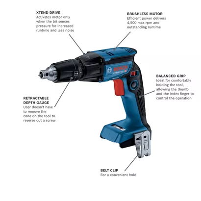 BOSCH GTB18V-45N, 18V Brushless Screwgun (Bare Tools)