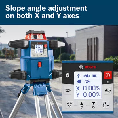 BOSCH GRL4000-80CHV, 18V REVOLVE4000 Connected Self-Leveling Horizontal/Vertical Rotary Laser with (1) CORE18V® 4 Ah Advanced Power Battery