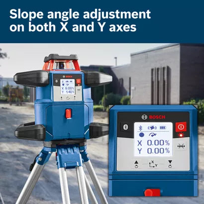 BOSCH GRL4000-80CHK, 18V REVOLVE4000 Connected Self-Leveling Horizontal Rotary Laser Kit with (1) CORE18V® 4 Ah Advanced Power Battery