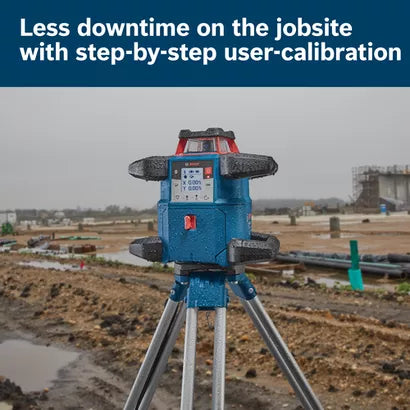 BOSCH GRL4000-80CHV, 18V REVOLVE4000 Connected Self-Leveling Horizontal/Vertical Rotary Laser with (1) CORE18V® 4 Ah Advanced Power Battery
