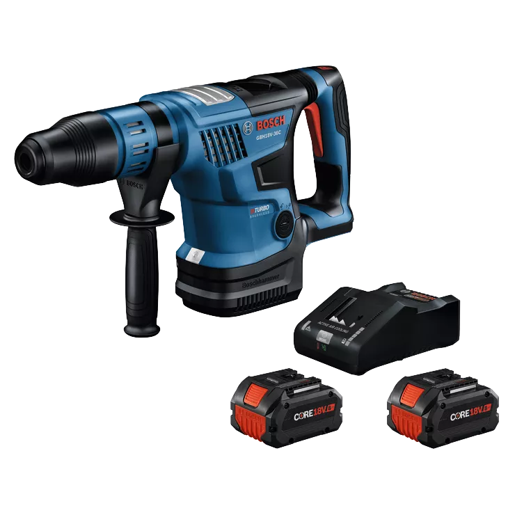 BOSCH GBH18V-36CK24, 18V PROFACTOR 1-9/16" SDS-max Rotary Hammer w/ (2)  8.0 Ah CORE Performance Batteries