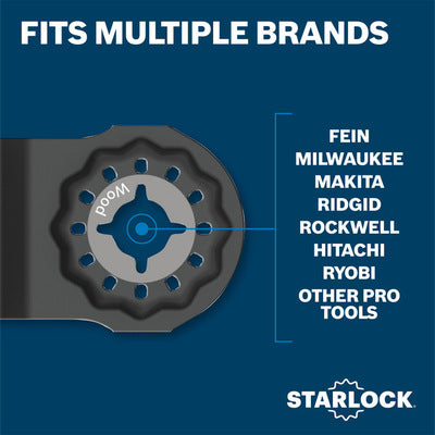 BOSCH OSL114JF-10, 1-1/4" Starlock® Oscillating Multi-Tool Bi-Metal Xtra-Clean Plunge Cut Blades