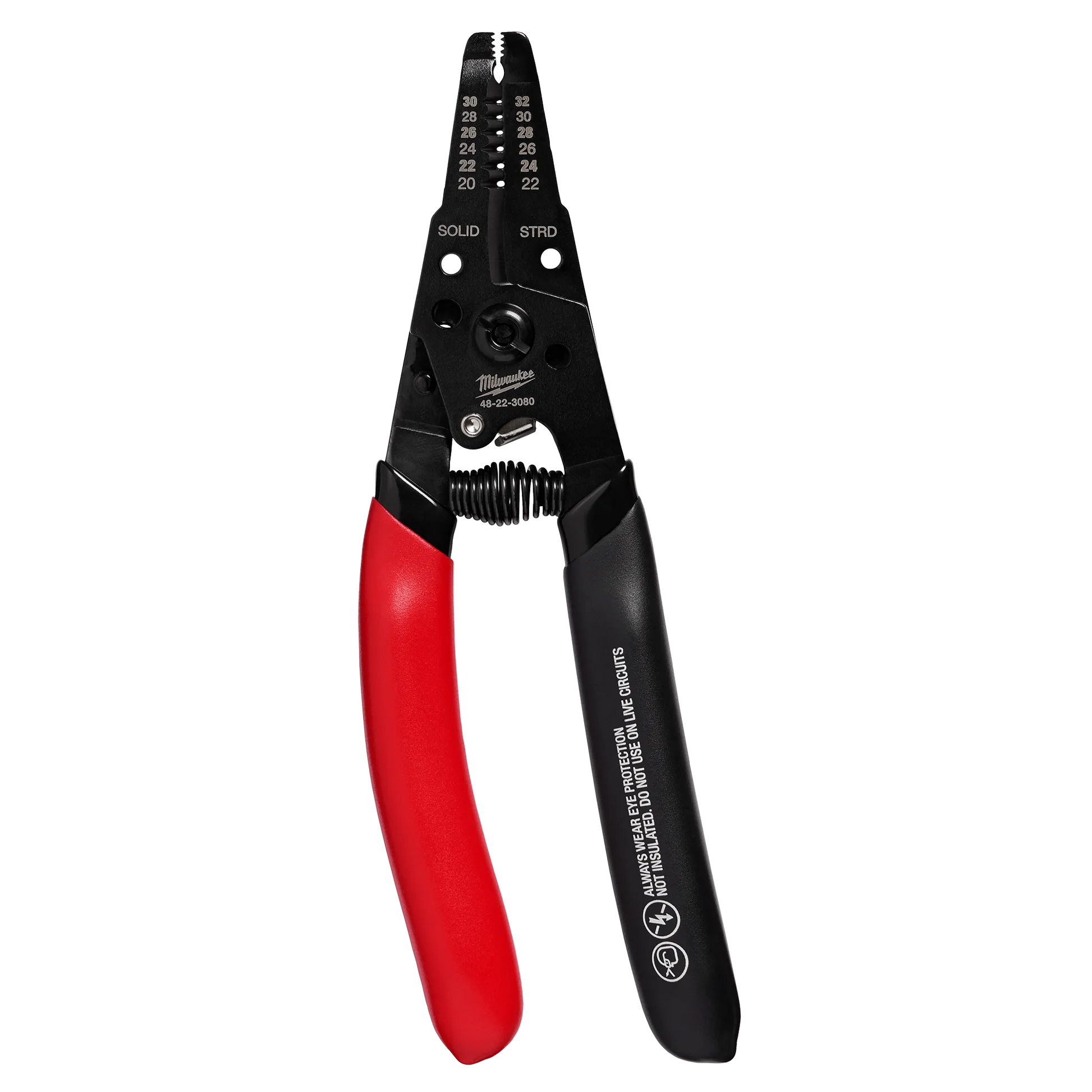 Milwaukee 48-22-3080, 20-32 AWG LOW VOLTAGE DIPPED GRIP WIRE STRIPPER & CUTTER