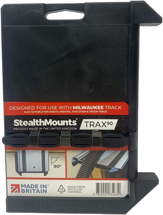 StealthMounts TSS-S-MW-1, TRAX90 Track Saw Square for Milwaukee